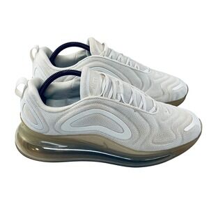 Nike Air Max 720 Shoes Mens 10 Platinum Pure White Running Sneakers AO2924-100